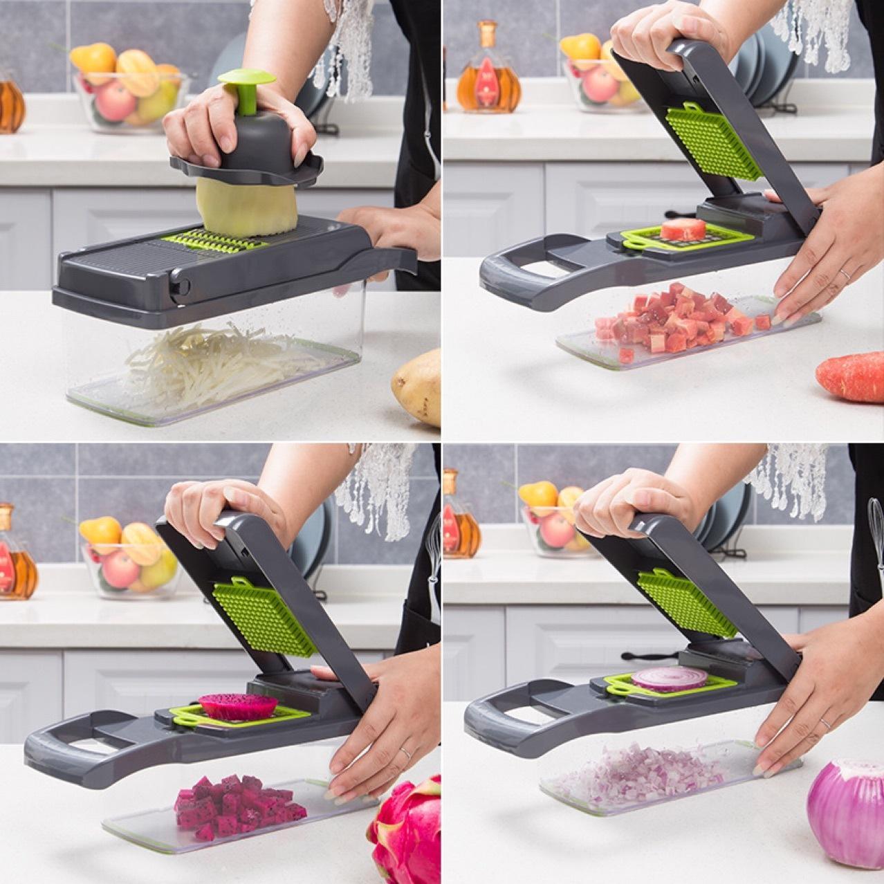 12 In 1 Manual Vegetable Chopper Kitchen Gadgets Food Chopper Onion